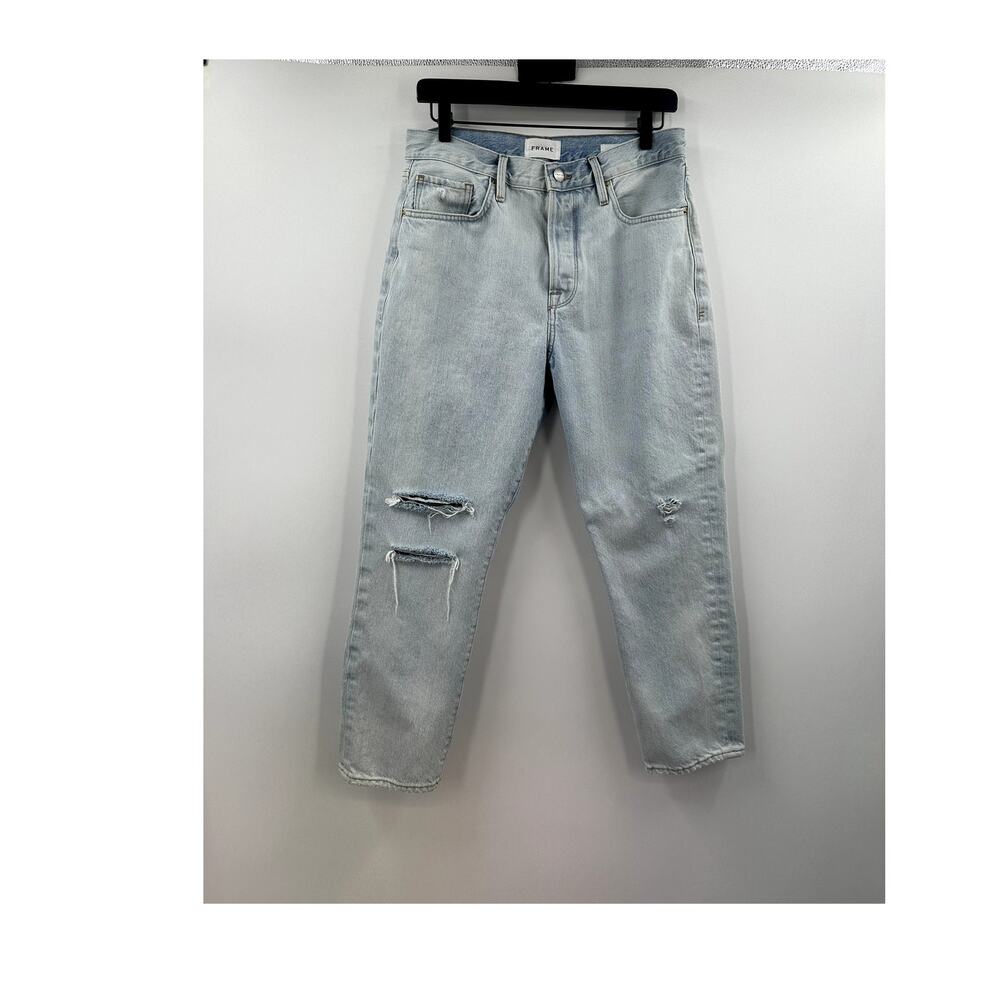 FRAME Light Wash High Rise Distressed Le Original Jean Size 29 100% Cotton